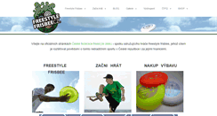 Desktop Screenshot of freestylefrisbee.cz