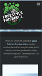 Mobile Screenshot of freestylefrisbee.cz
