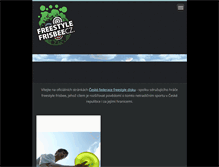 Tablet Screenshot of freestylefrisbee.cz